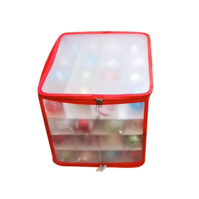 Caja organizadora de adornos navideños con tapa – Organizador para árbol - imagen 5