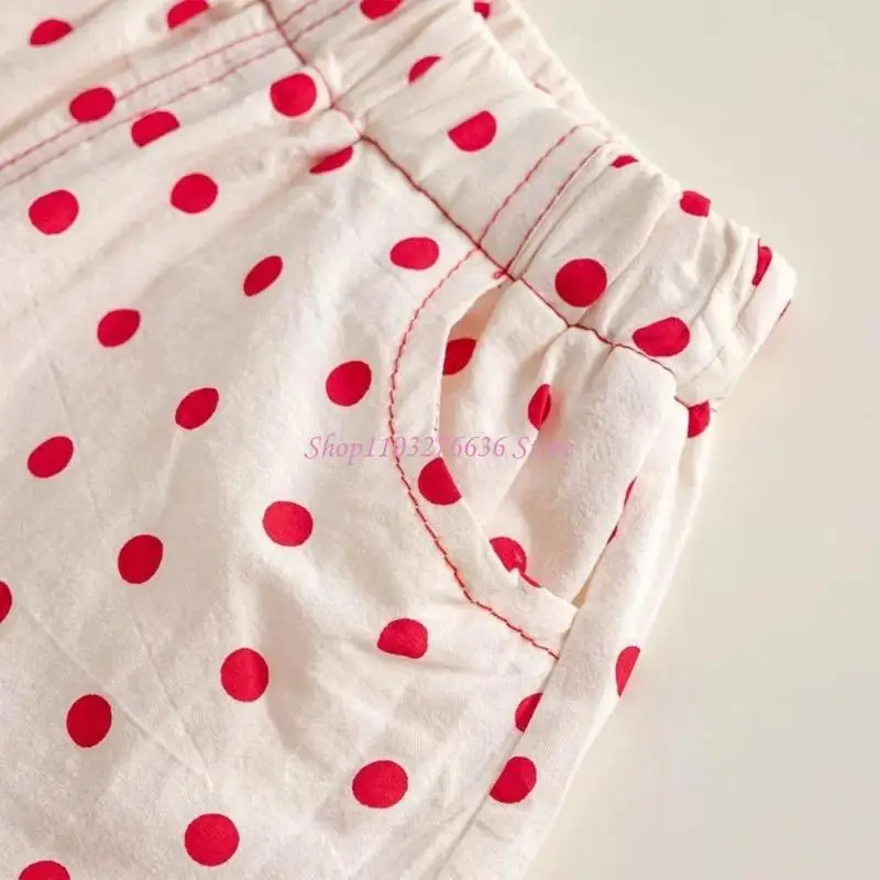 R6FD Niños Shorts informales livianos Cortos elásticos Juuego cintura Elástica Diseño acentuado único - imagen 5