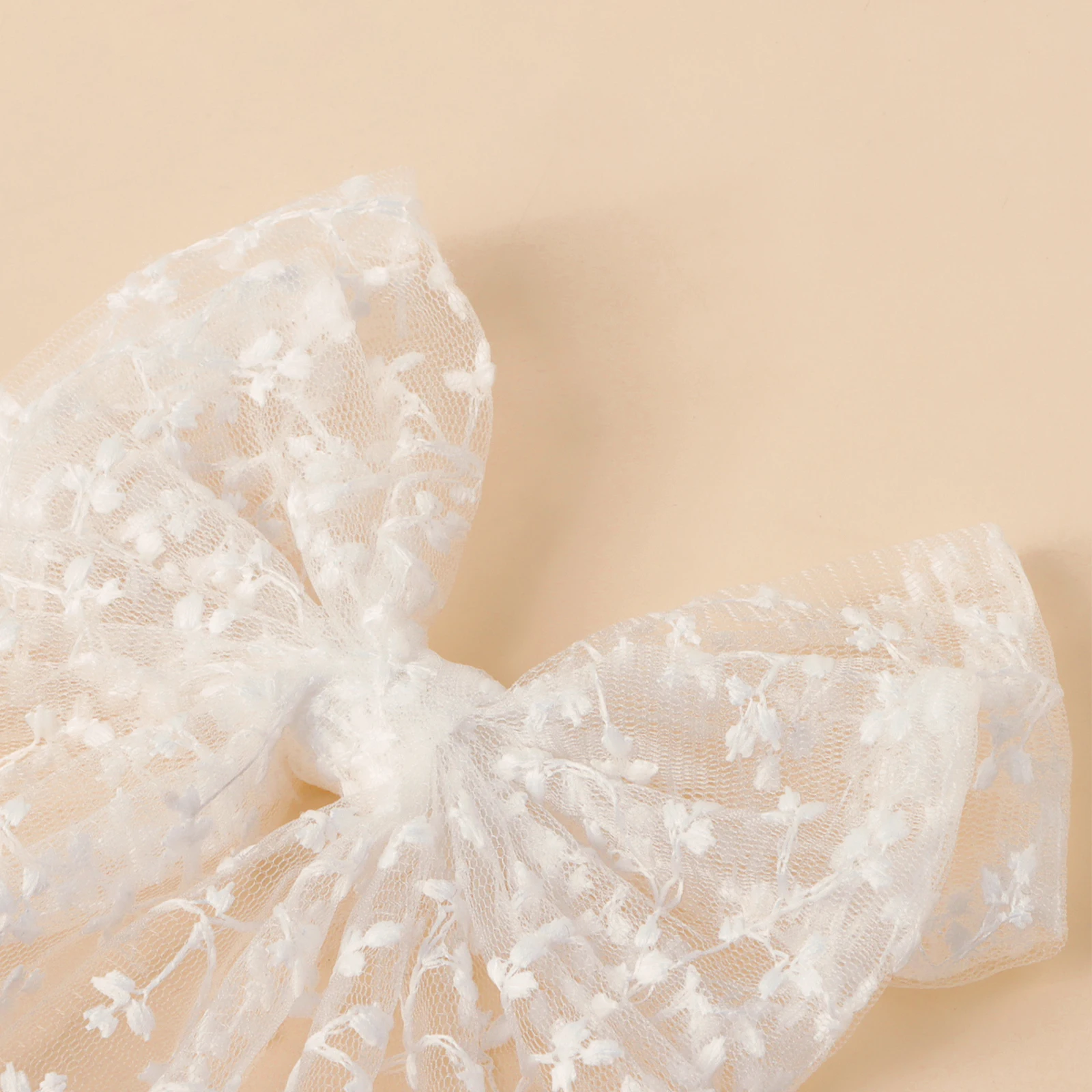 Clip de cola de caballo con lazo de encaje de temperamento dulce, cinta para la cabeza de princesa, horquilla de pico de pato, accesorios para peinados para niñas, regalo - imagen 4