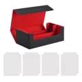 Black Red with White