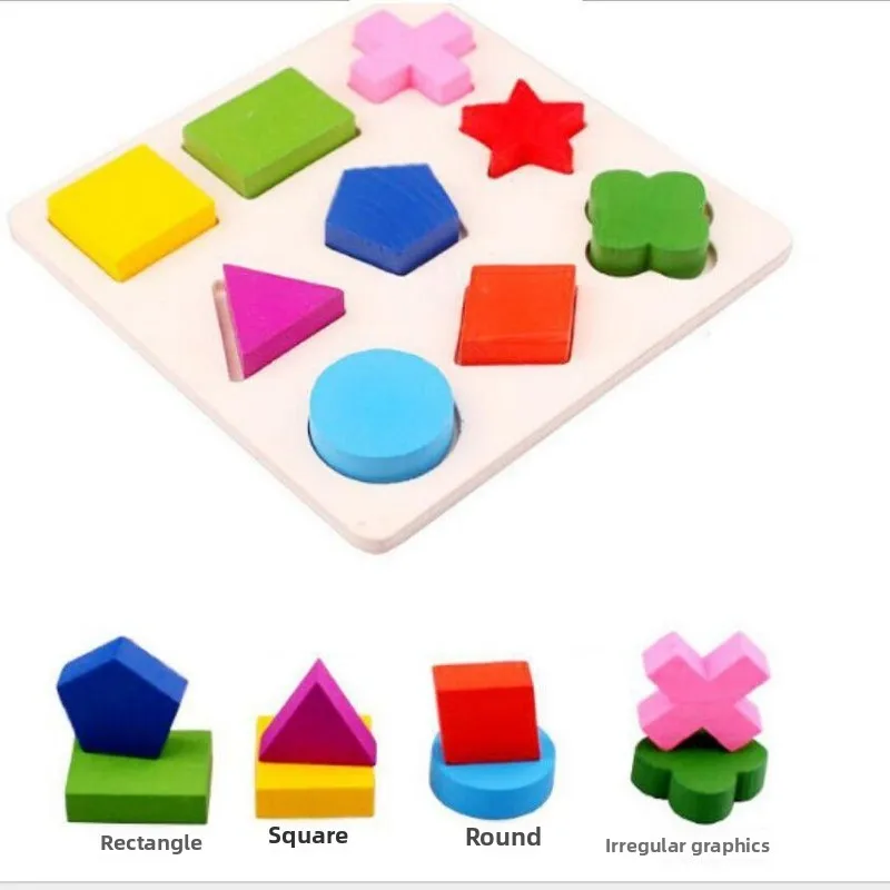 Tablero de clasificación de formas y colores de madera: rompecabezas intelectual, juguete cognitivo de geometría de educación temprana, regalo de aprendizaje para niños pequeños.