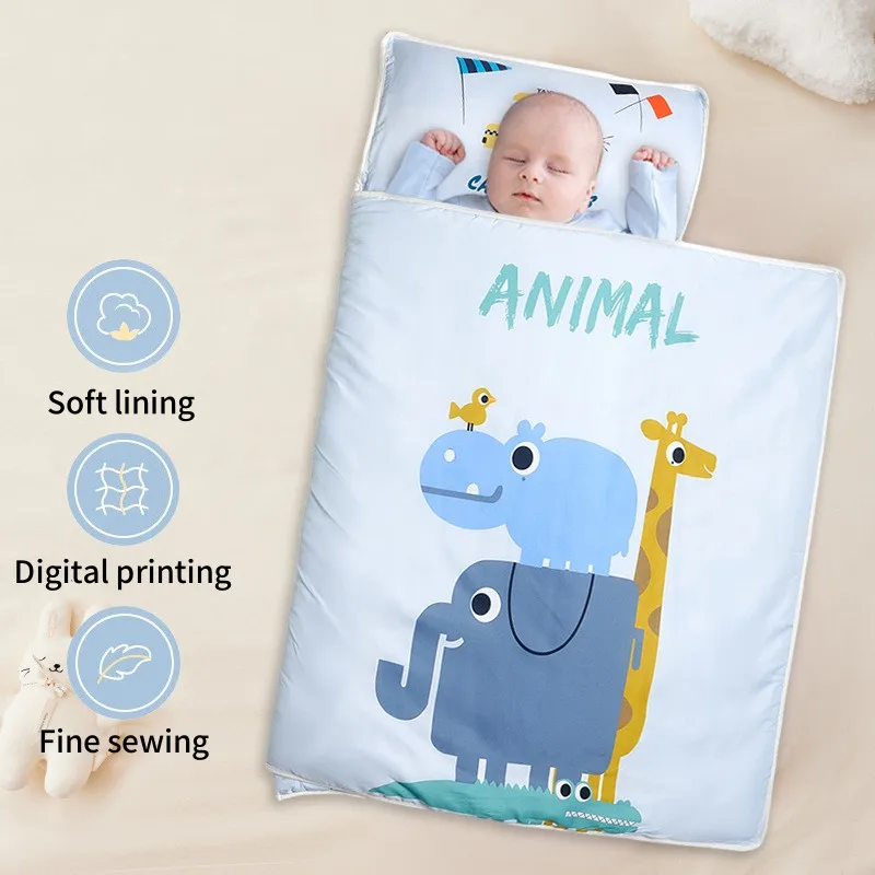 Funda de edredón portátil antiapagado para niños para la hora de la siesta: manta cómoda y cálida para la hora de la siesta del bebé para bebés