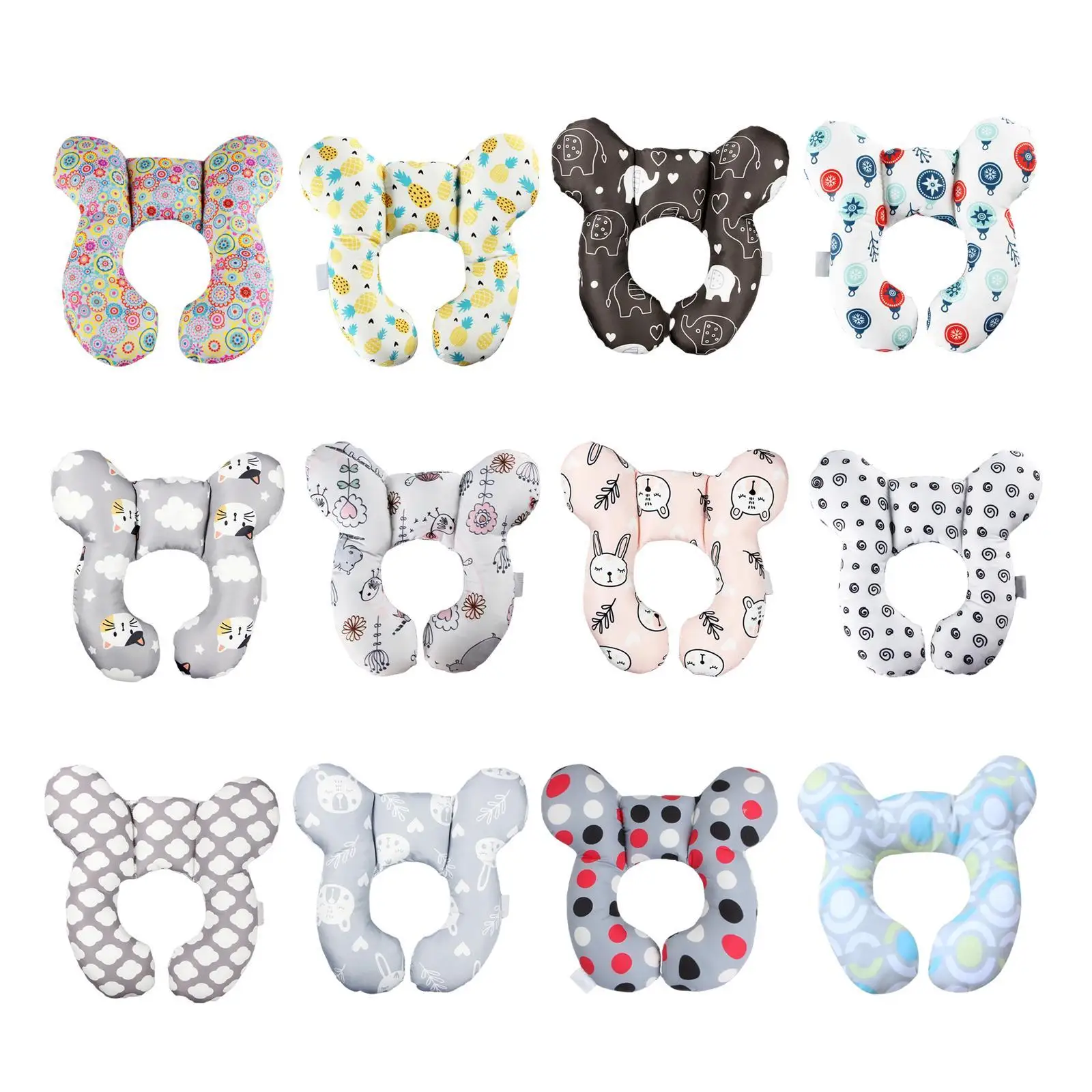 Baby Neck Pillow U Shaped Infant Head Protect Pillow Head and Neck Support Pillow for Stroller Car Seat Pushchair Carseat Infant