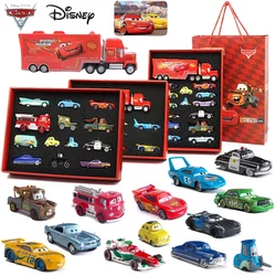 Disney Pixar Cars 15/13/8 Uds coches Lightning McQueen Mack camión Mater resortes de radiador Metal Diecast modelo de coche niños regalo de cumpleaños