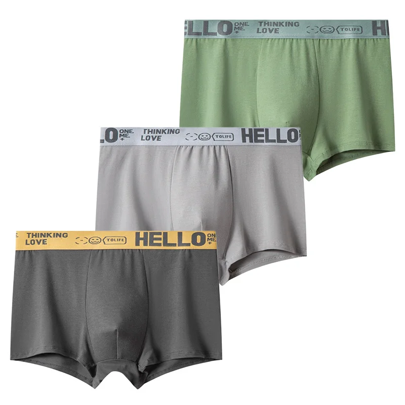 Paquete de 3 piezas de calzoncillos Boxer juveniles de seda de leche, ropa interior sólida para niños, bragas para niños, Boxers cómodos y transpirables para adolescentes, pantalones cortos - imagen 5