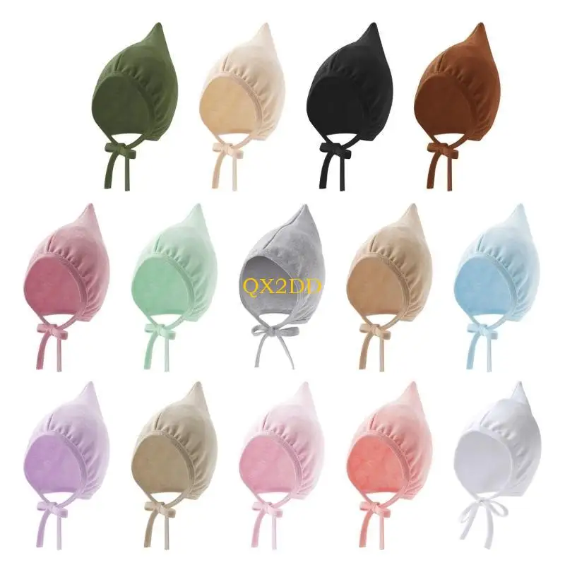 Hombo bebé QX2D Hittlers calientes y Gapas Fetal Fetal Infantes Bonnón con correa barbilla a prueba viento - imagen 5