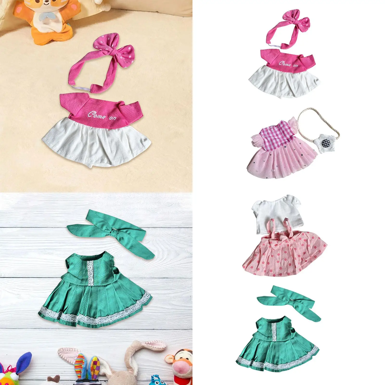20 Cm Doll Outfit for Plush Dolls - Dress Up Accessories for Children