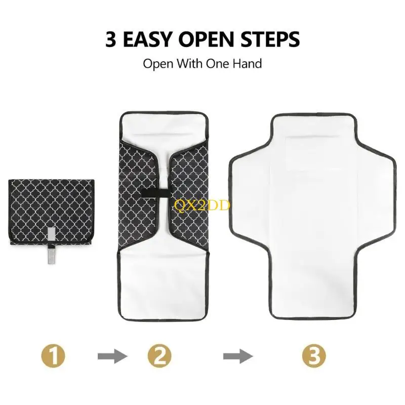 QX2D MultipUrpose Baby Changing Pad con cojines cabeza Baby Diaper Changing Mat - imagen 2