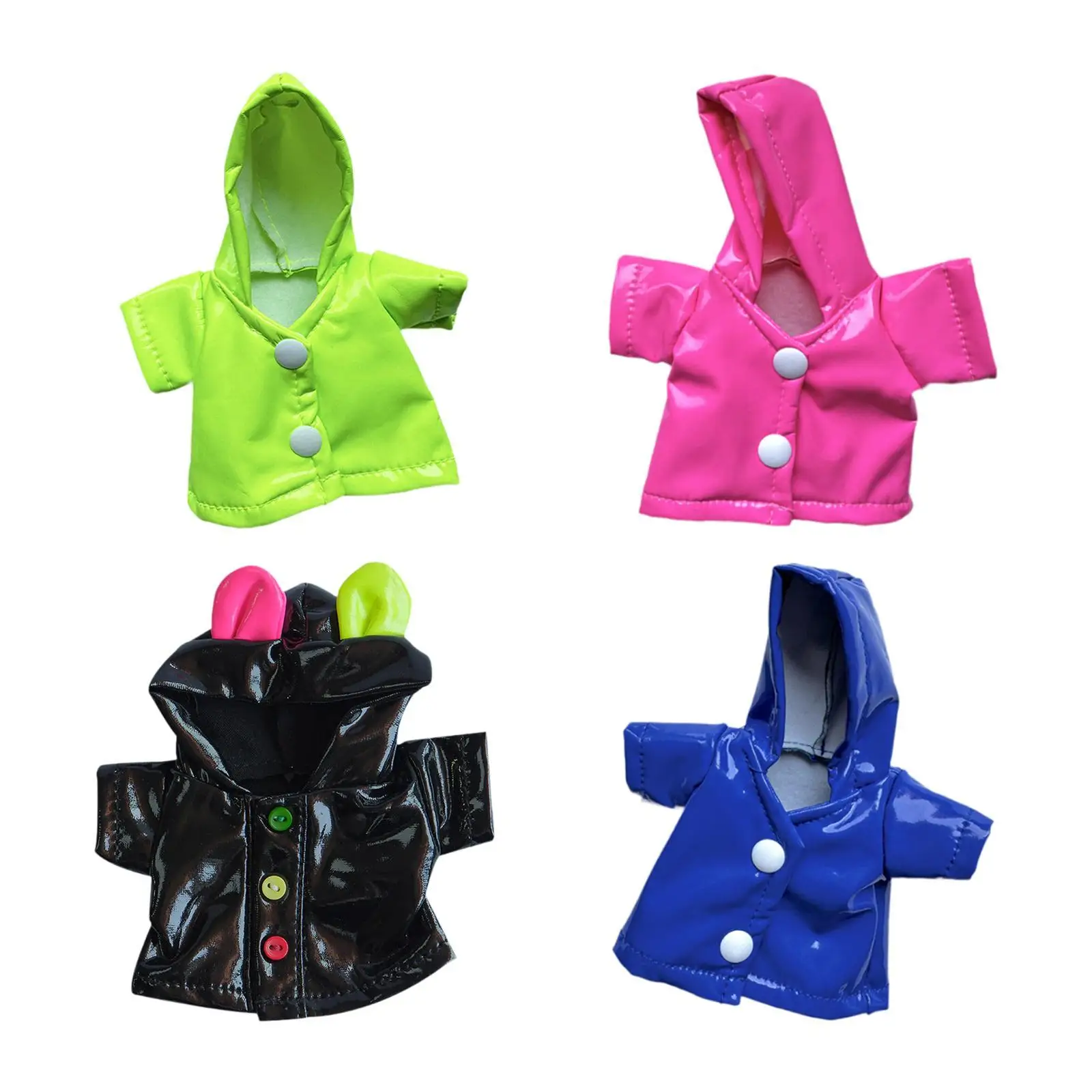 Stuffed Animals Clothes Cute Fashion Costumes Cute Comfortable Dress up Doll Raincoat Toys Accessories for Girls Gifts Kids
