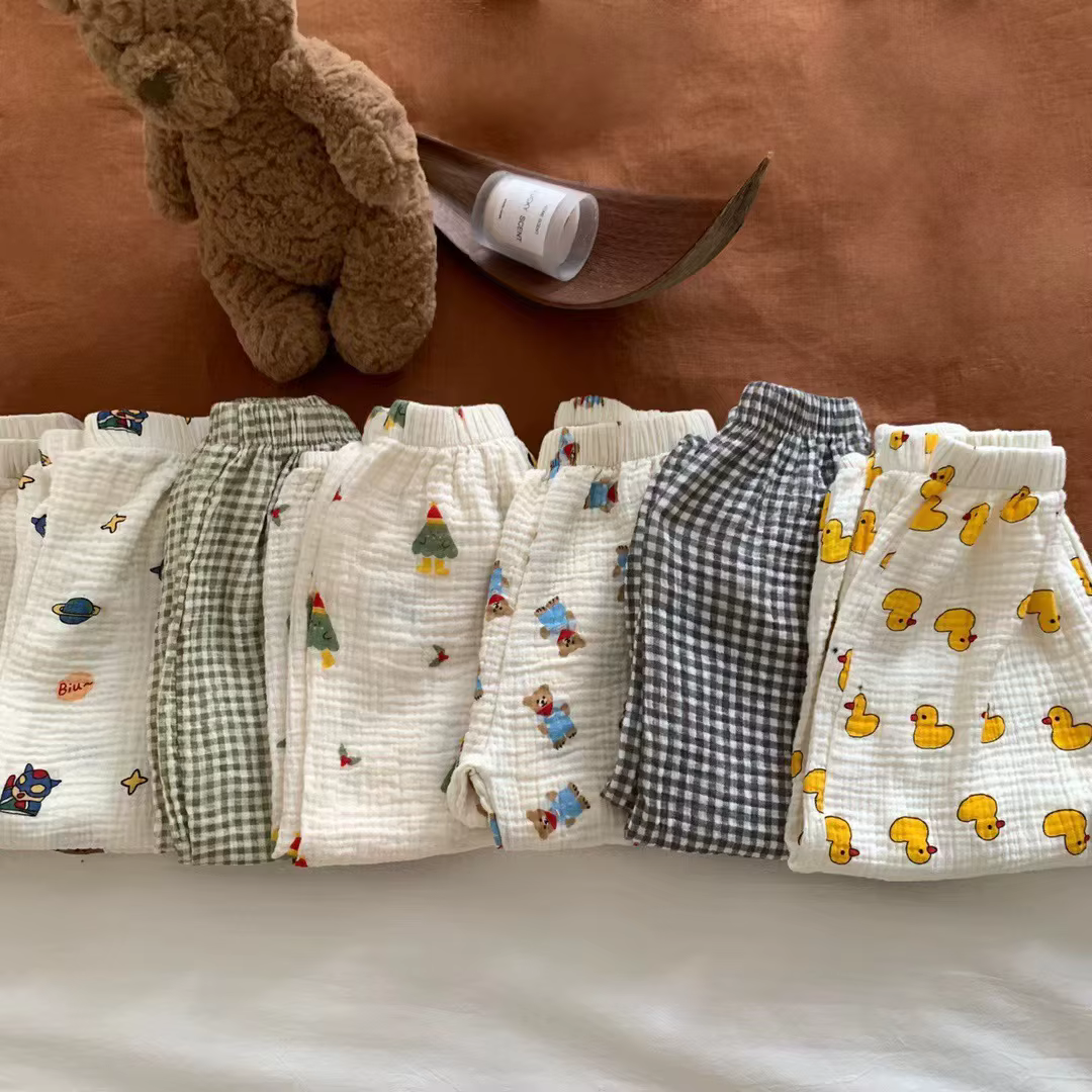 Pantalón antimosquitos algodón estampado animales para niño - imagen 5