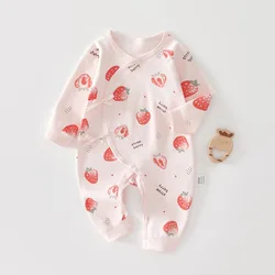 Body de algodón para bebé con estampado de fresa
