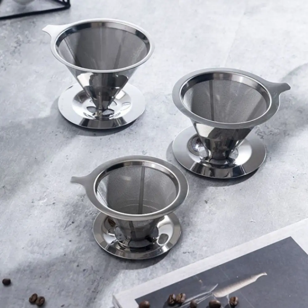 Filtro de malla 800, gotero de café de acero inoxidable, filtro de acero sin papel, herramienta de elaboración de filtro de café reutilizable, diseño reutilizable - imagen 2
