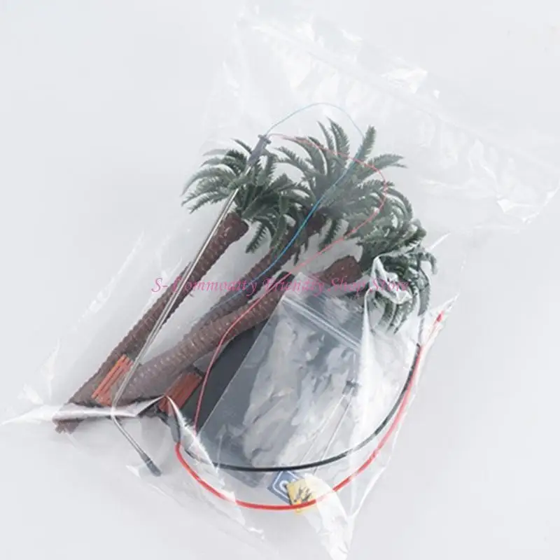 85AE Juego carreteras urbanas en miniatura y accesorio modelado con árbol Juego detalles carreteras y tráfico a 1/64