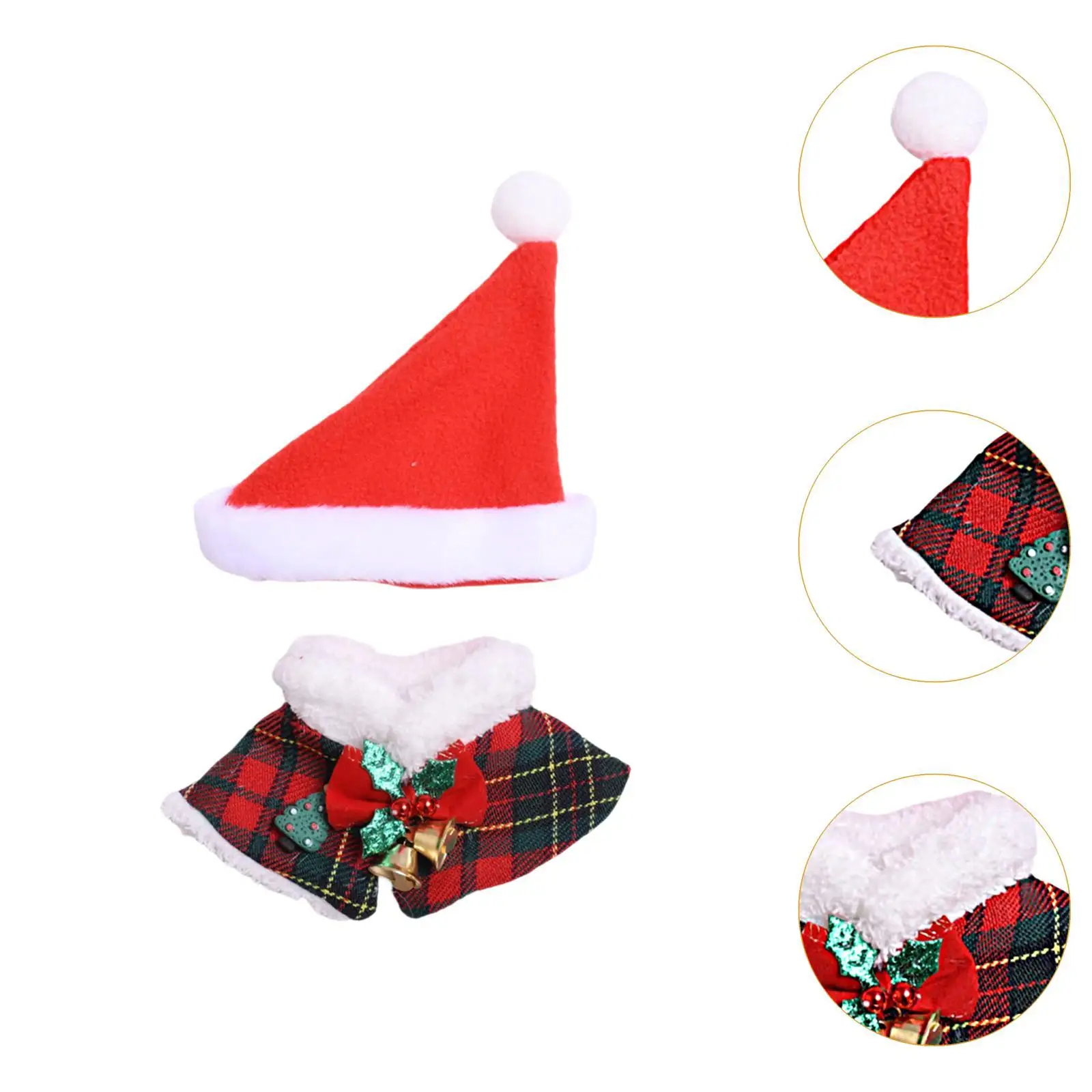 6.69in Doll Clothes Doll Clothing Christmas Dress up Handmade Doll Accessories Doll Cloak for Little Girls Birthday Gift Kids