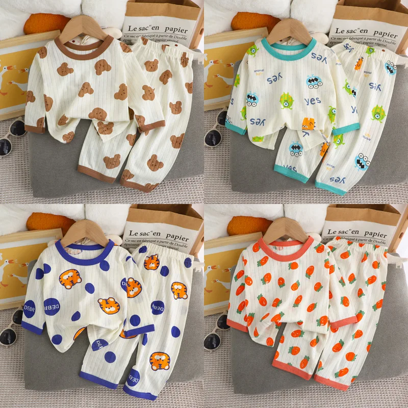 Conjunto pijama dibujos animados para niños y niñas – Primavera otoño - imagen 4