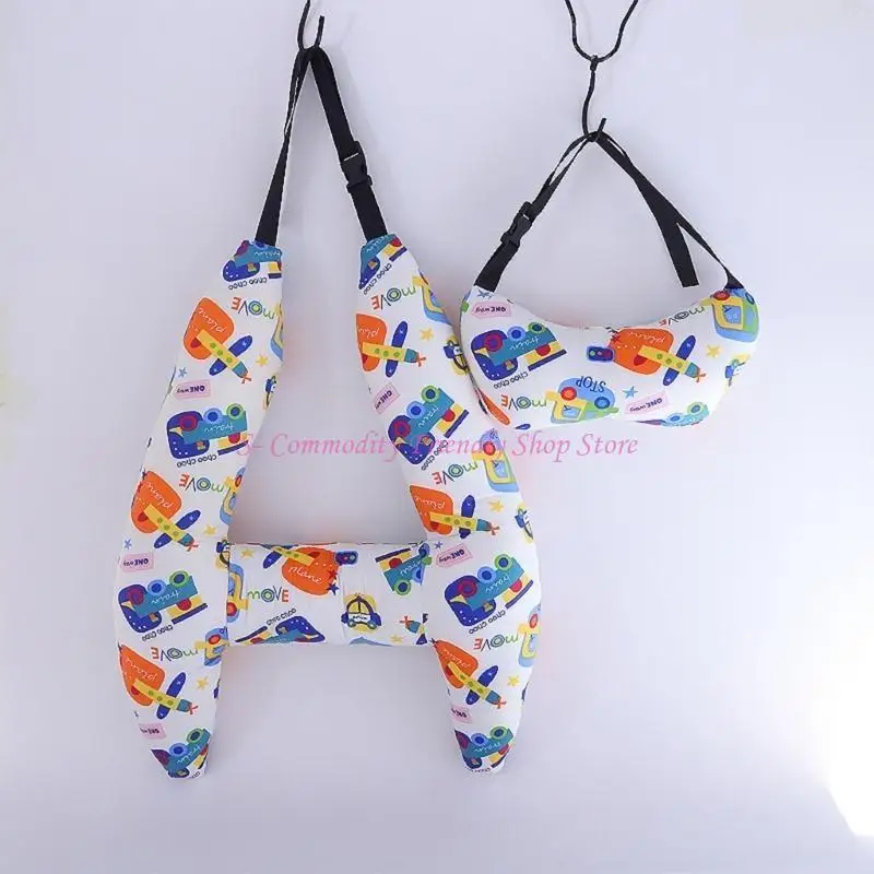 Almohada ergonómica apoyo para cabeza del coche 85AE, ayuda para dormir en coche, algodón para viaje tranquilo