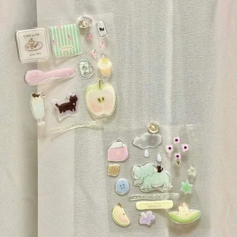 Dessert Shop Sticker ,Drop Glue Stickers Cute Stereo Diy Handbook Mobile Phone Case Computer Sticker