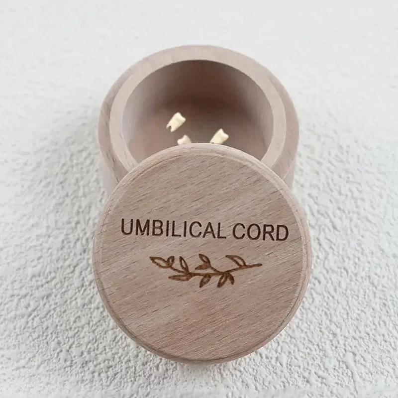 Caja conmemorativa de madera para bebé, pelo Fetal, dientes, cordón Umbilical, caja conmemorativa tallada, regalo para bautizo de recién nacido, caja de cordón Umbilical