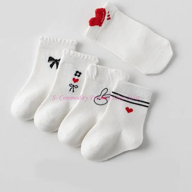 85ae Cottón algodón medio algodón calcetines bebé - imagen 5