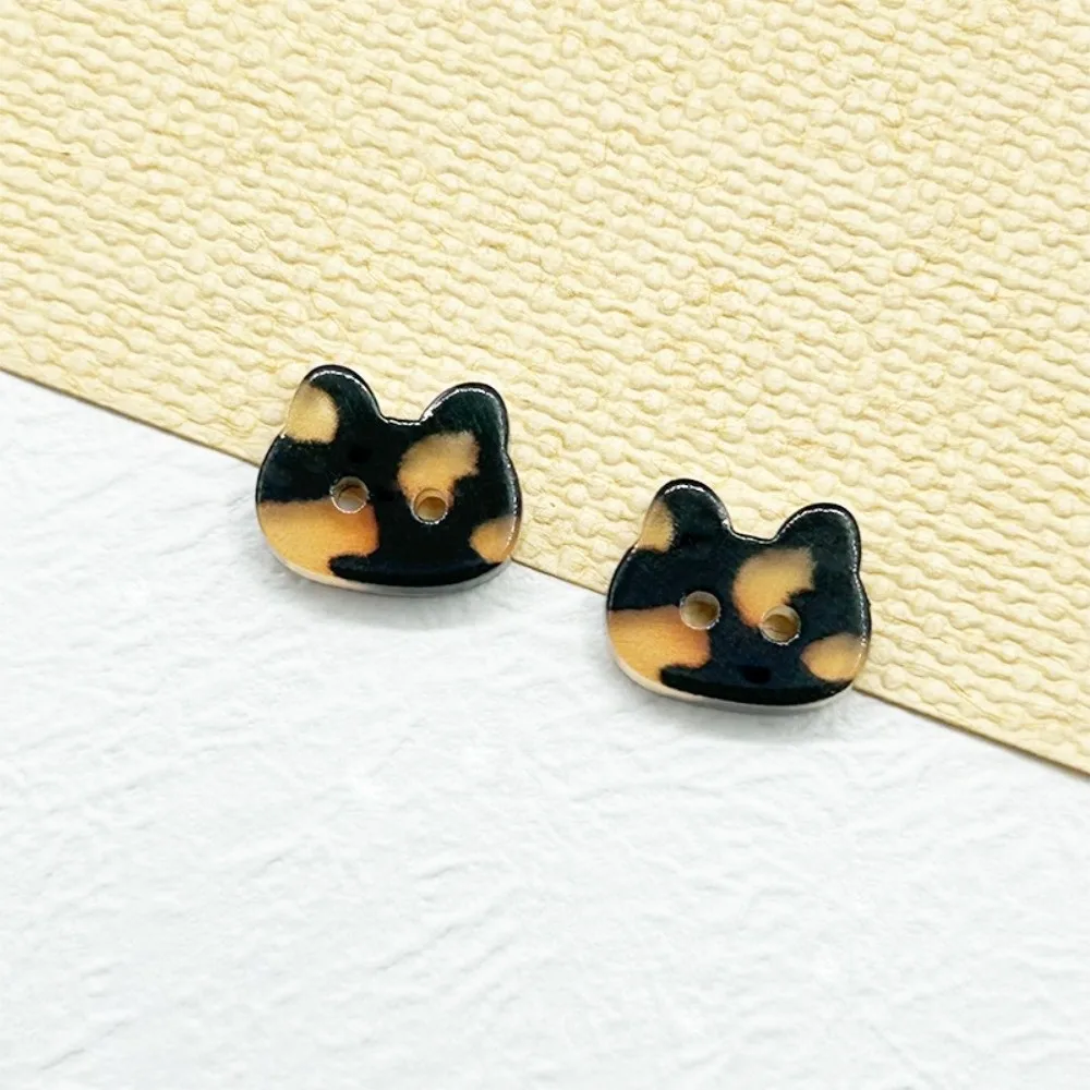 Botones de gato en resina 12 mm para ropa infantil - Calico y tuxedo - imagen 2