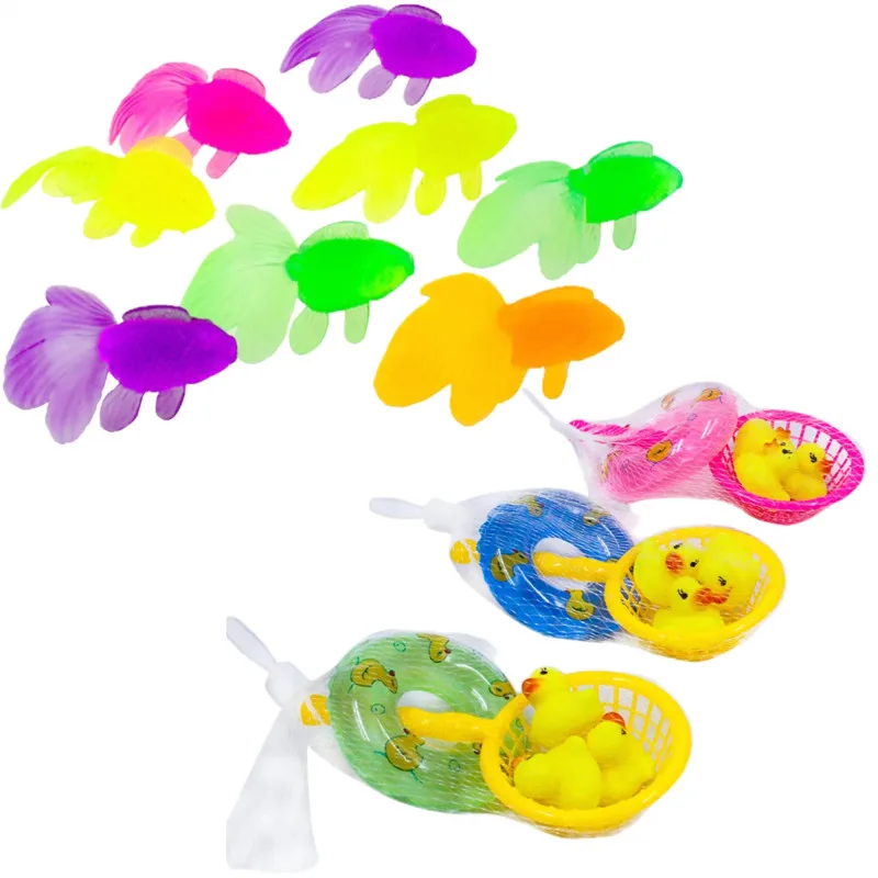 Juguete de baño pez dorado goma suave estimulación temprana para bebé - imagen 5