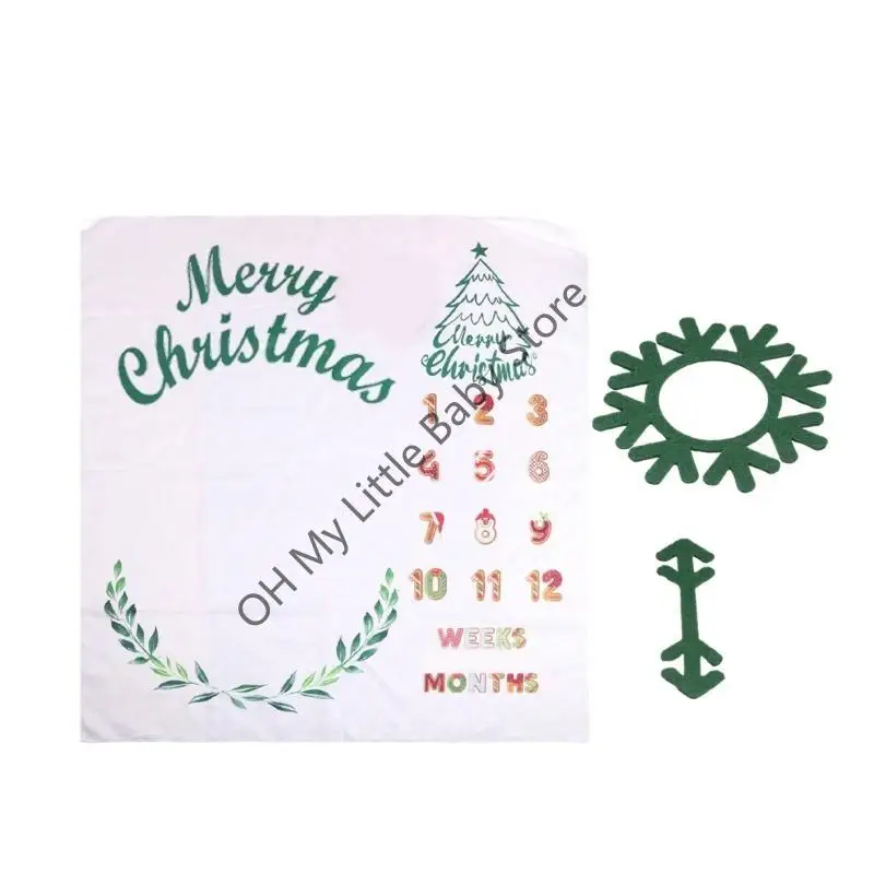 M76C Christmas Baby Blanket Fotografía Propiedades Sondas fotos telas fondo para niñas niñas Crecimiento tela