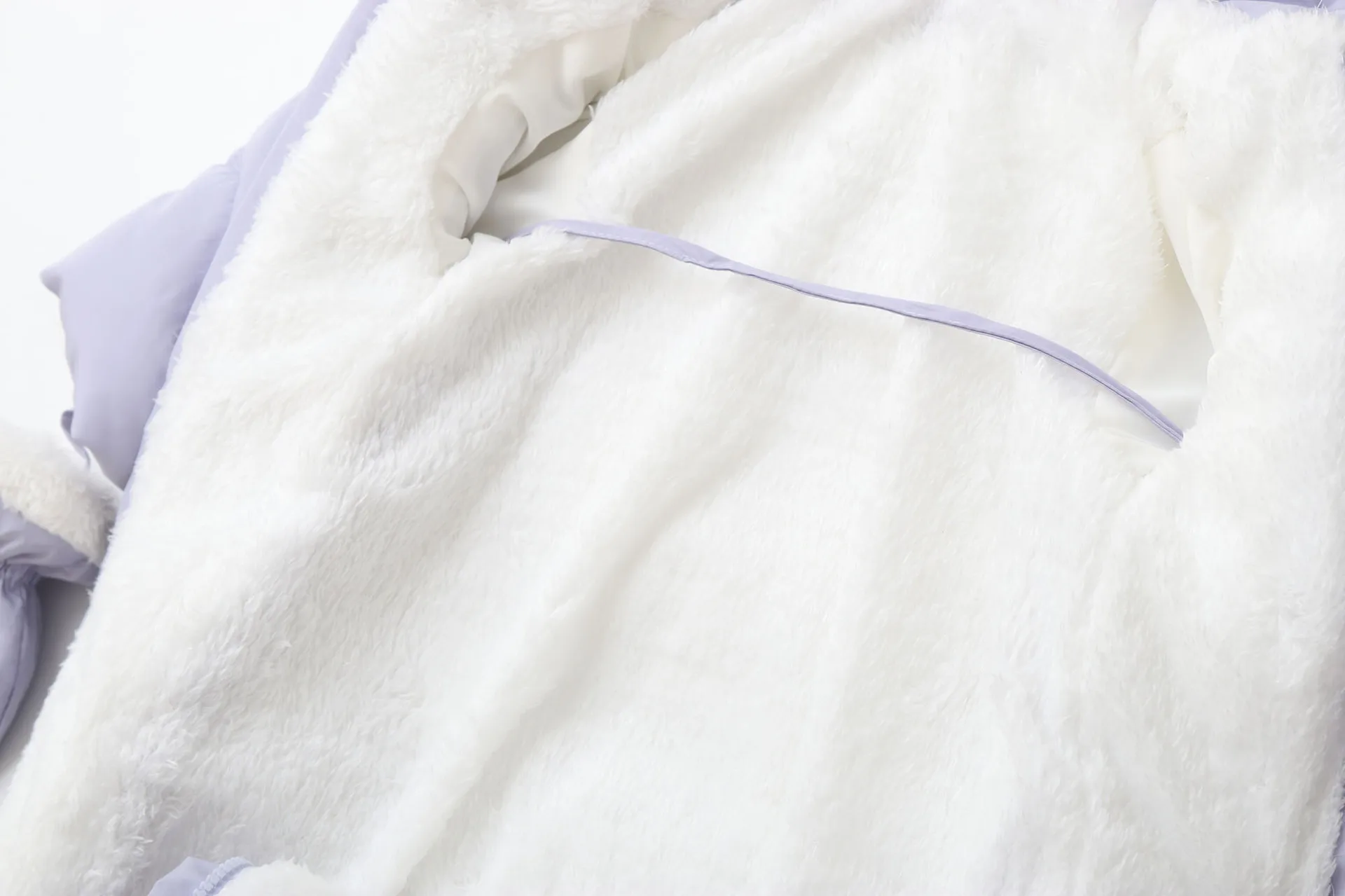 Peleles de invierno para bebé, monos con forro de piel para niños, traje de nieve acolchado de lana cálida para niños pequeños, traje infantil - imagen 3