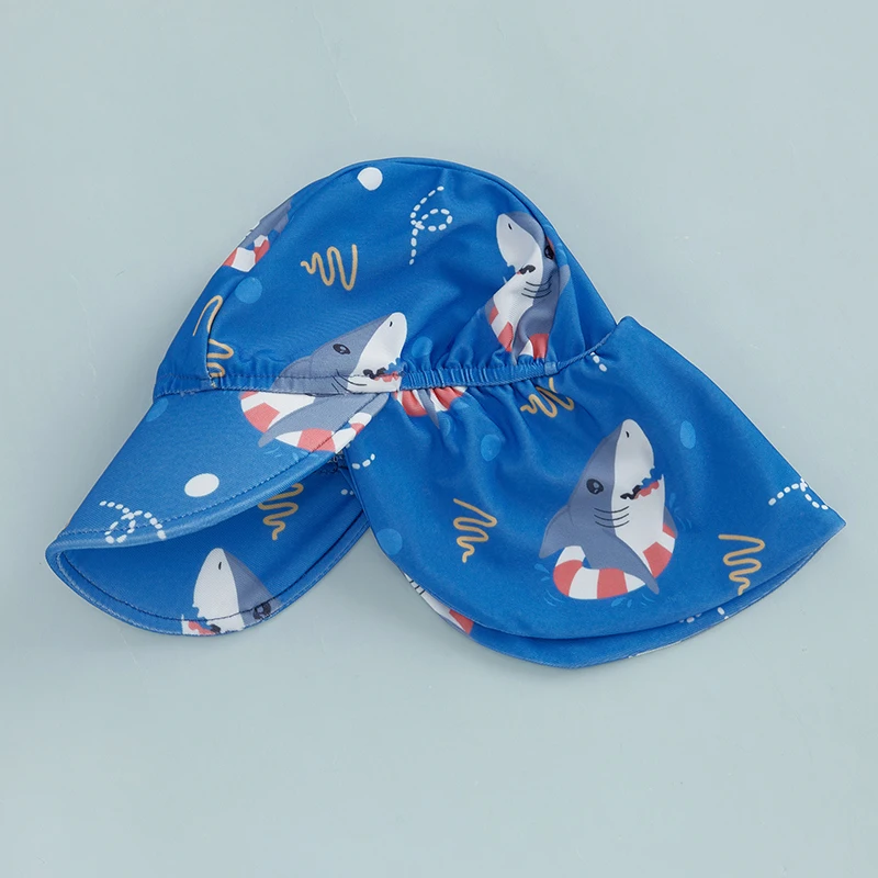 Tregren traje de baño niño manga larga con sombrero tiburones - imagen 3