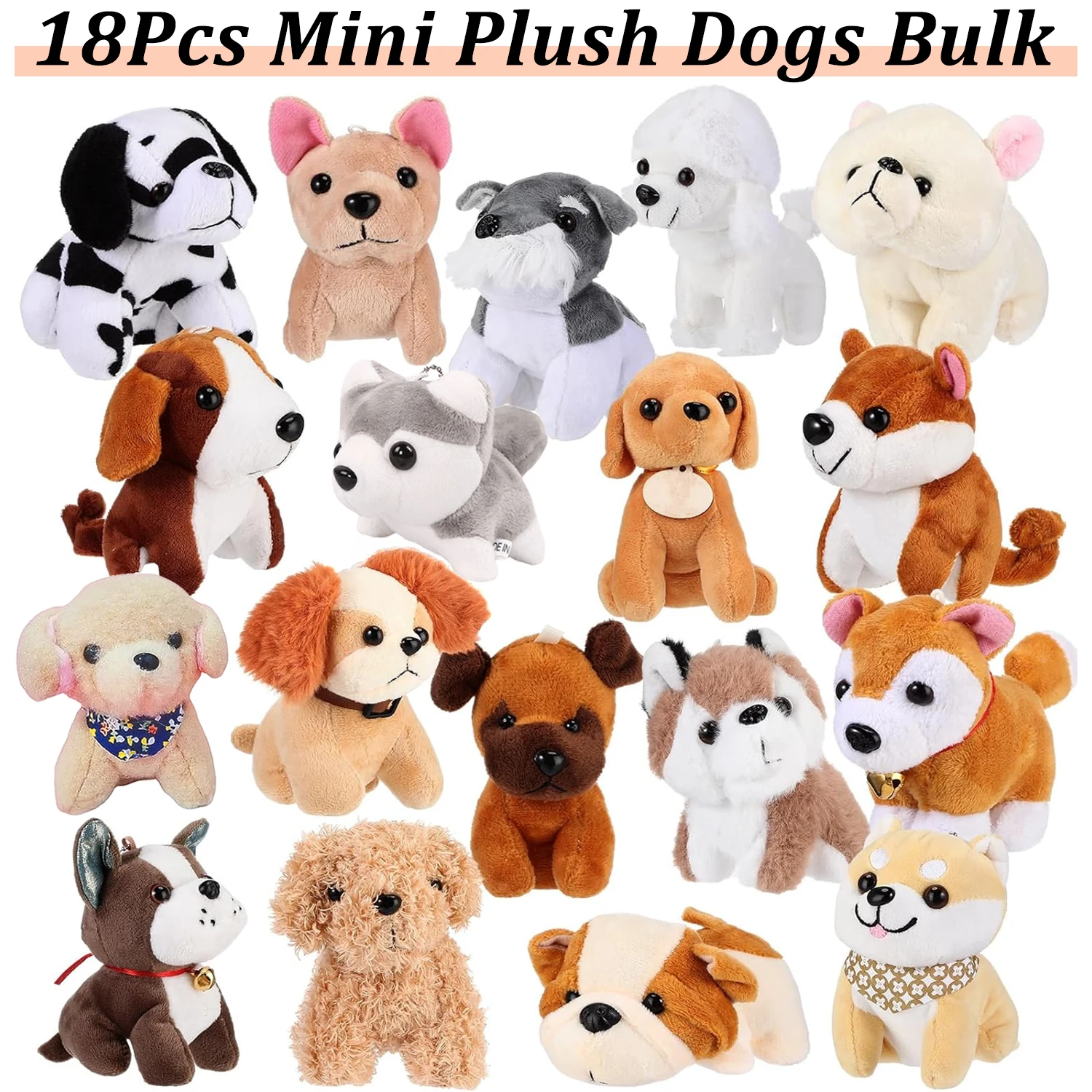 Peluche mini de perro suave para niños – Recuerdo de fiesta