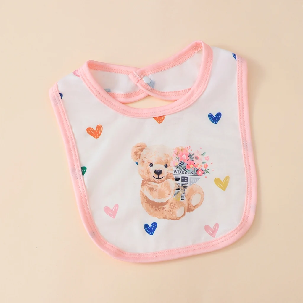 Mono de manga larga para niña recién nacida, pelele con estampado de corazón, sombrero y toalla para el hogar, ropa de otoño para niñas pequeñas de 1 a 18 meses - imagen 2