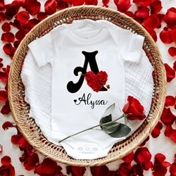 Mono personalizado con nombre para bebé - Pelele con inicial