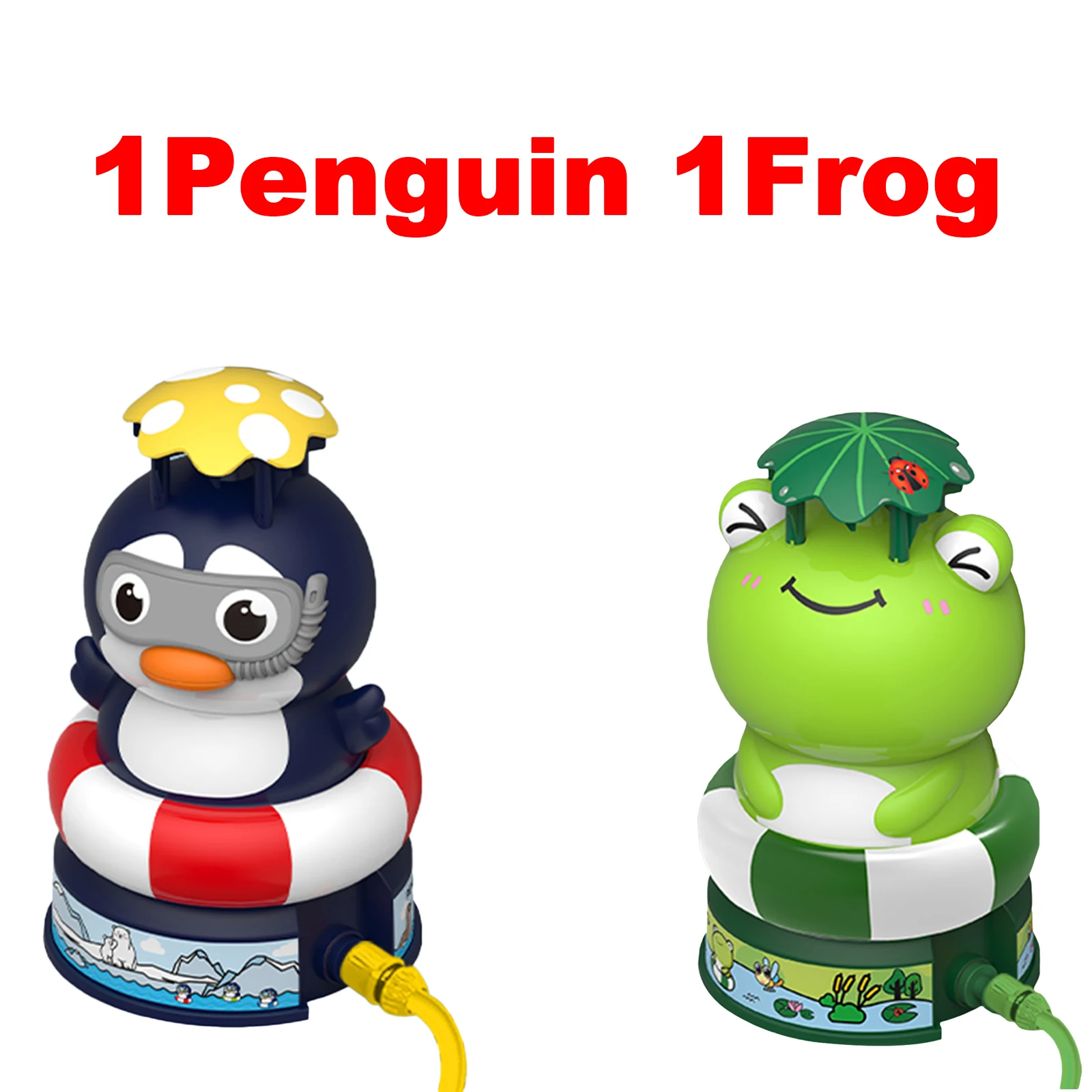 1 Penguin 1Frog