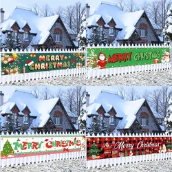 Cartel de Navidad con muñeco de nieve y Papá Noel - Decoración hogar
