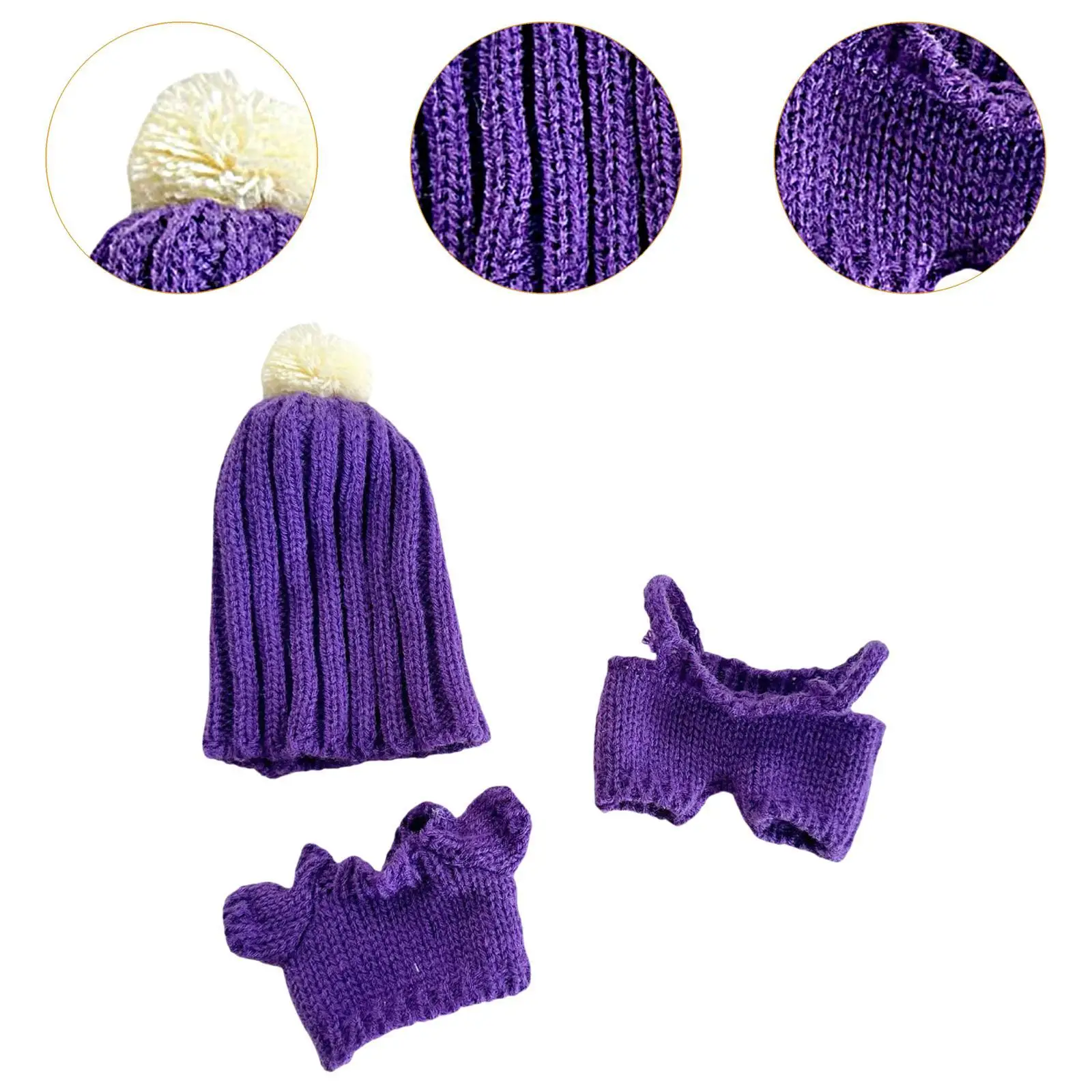 Plush Doll Clothes Fashion Plush Doll Accessories with Hat for 17cm Doll