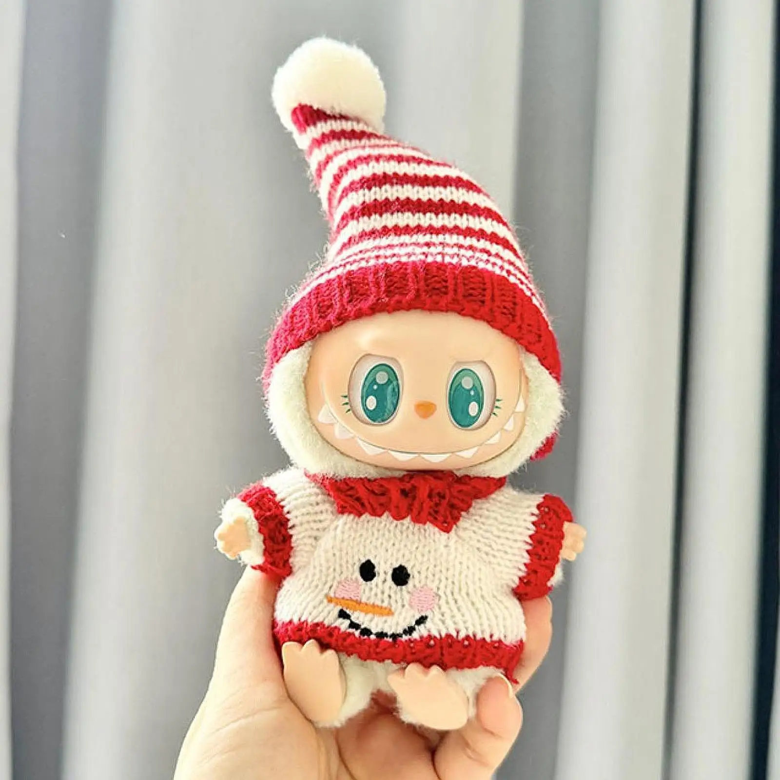 Muñeca suéter llavero decoración para niños regalo de cumpleaños ropa para 17cm - imagen 4