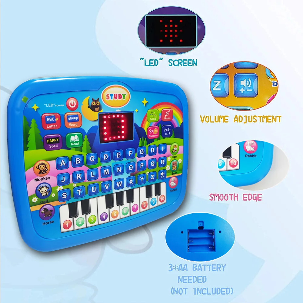 Teclado electrónico educativo infantil con música letras y números - imagen 4