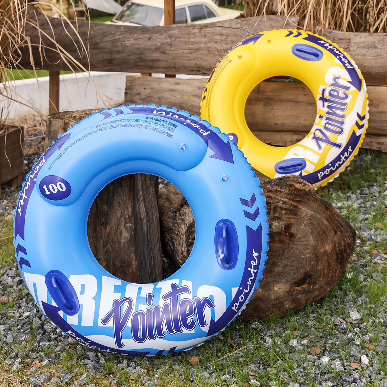 Anillo natación inflable bebé doble globo – Flotador seguro piscina - imagen 4