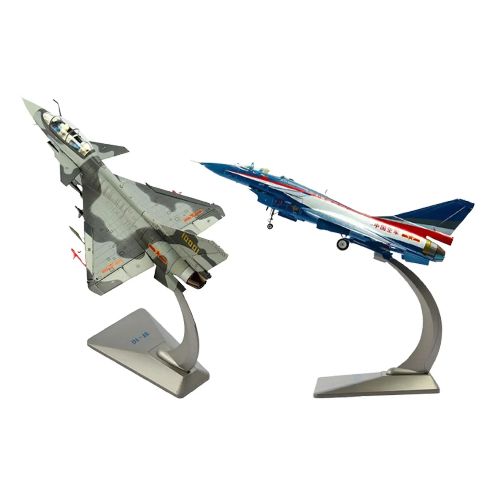 J10 Airplane Diecast Model Simulation Souvenir 1/48 Scale Aircraft Collection for Home Desktop Cafe Living Room Birthday Gift