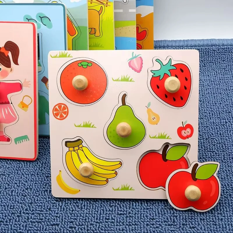 Rompecabezas 3D de madera Montessori educativo para bebés y niños - imagen 4