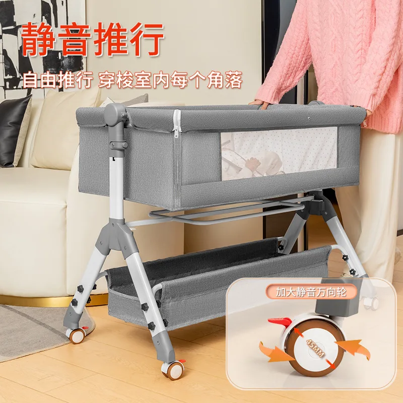 Cuna mecedora multifuncional para bebé recién nacido - plegable y móvil - imagen 4