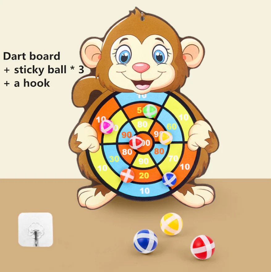 Montessori Dart Board Target Sports Game Toys For Children 4 To 6 Years Old Outdoor Toy Child Indoor Girls Sticky Ball Boys Gift - imagen 5