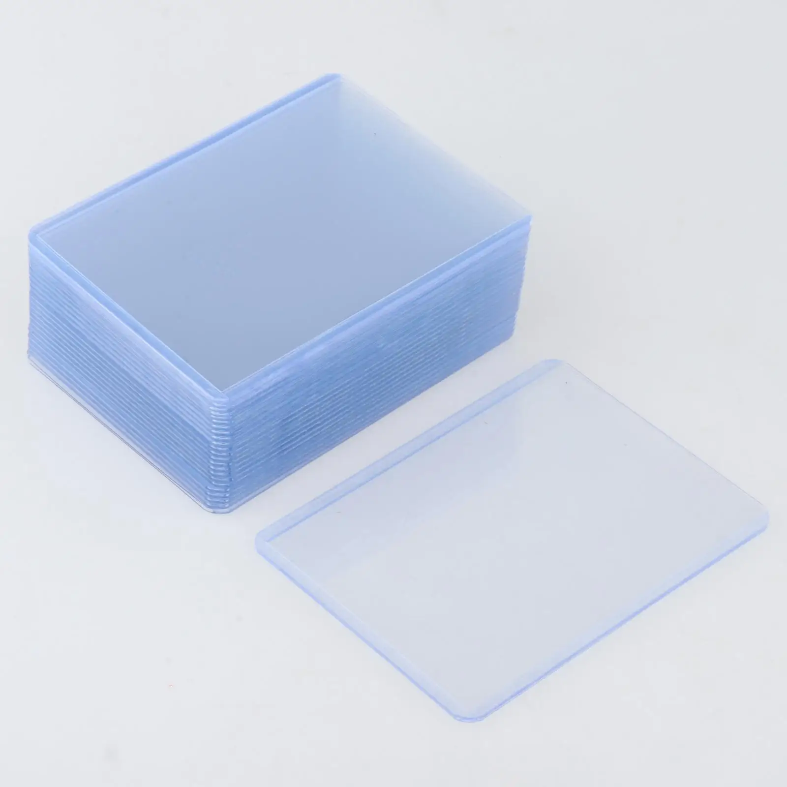 25 Pieces Clear Card Sleeves for Trading Cards Card Protectors for Transportation Storage Golf Hockey Cards Hobbyists