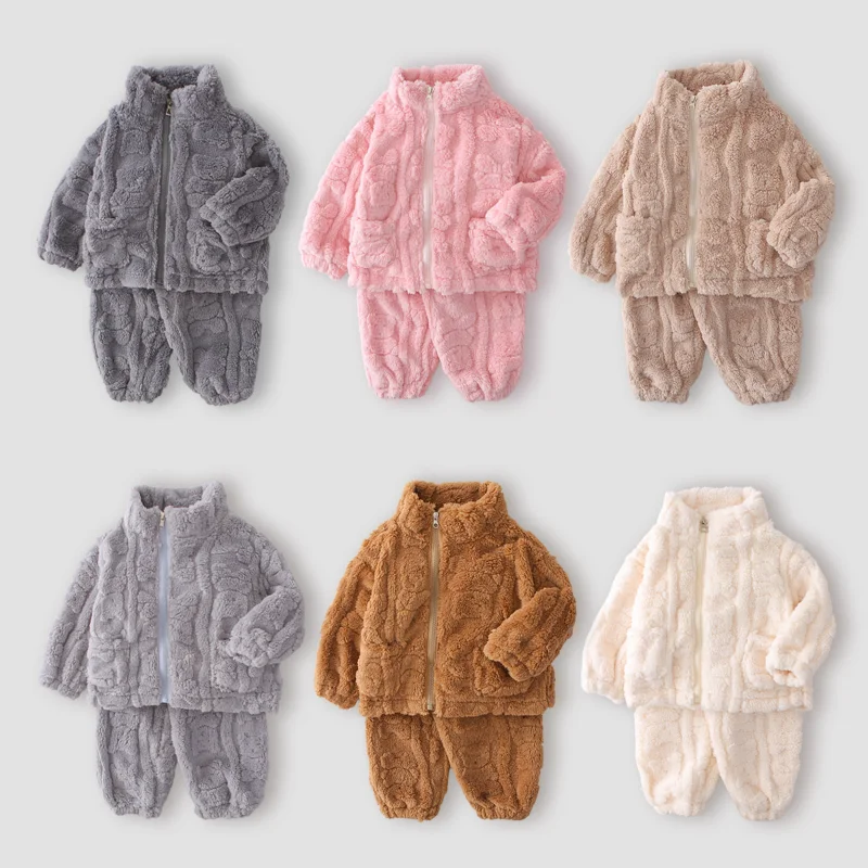 Conjunto de invierno para bebé: chaqueta cálida y pantalón