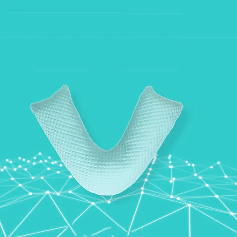 Almohada de lactancia de maternidad multifuncional, Color sólido, en forma de U, para mujer embarazada, almohada de soporte para dormir lateral, almohada de alimentación de bebé - imagen 2