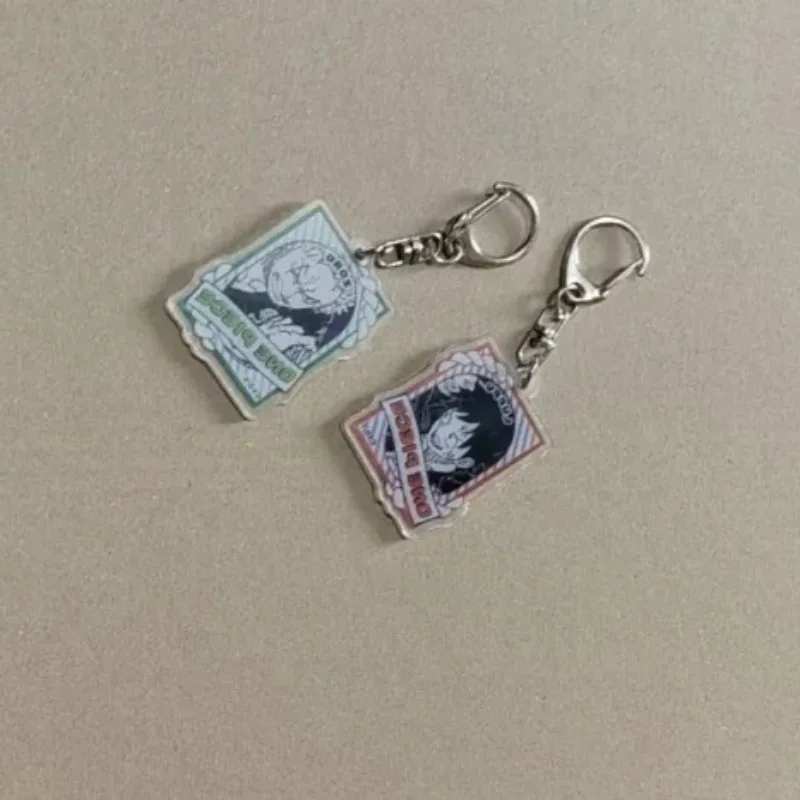 LLavero de moda de una pieza Luffy, llavero acrílico de la serie de dibujos animados de Anime, colgante creativo, joyería para coche, llavero, accesorios para regalos - imagen 4