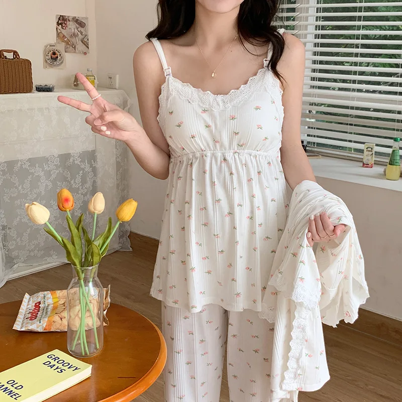 Pijama posparto conalmohadillas pecho camisola maternity