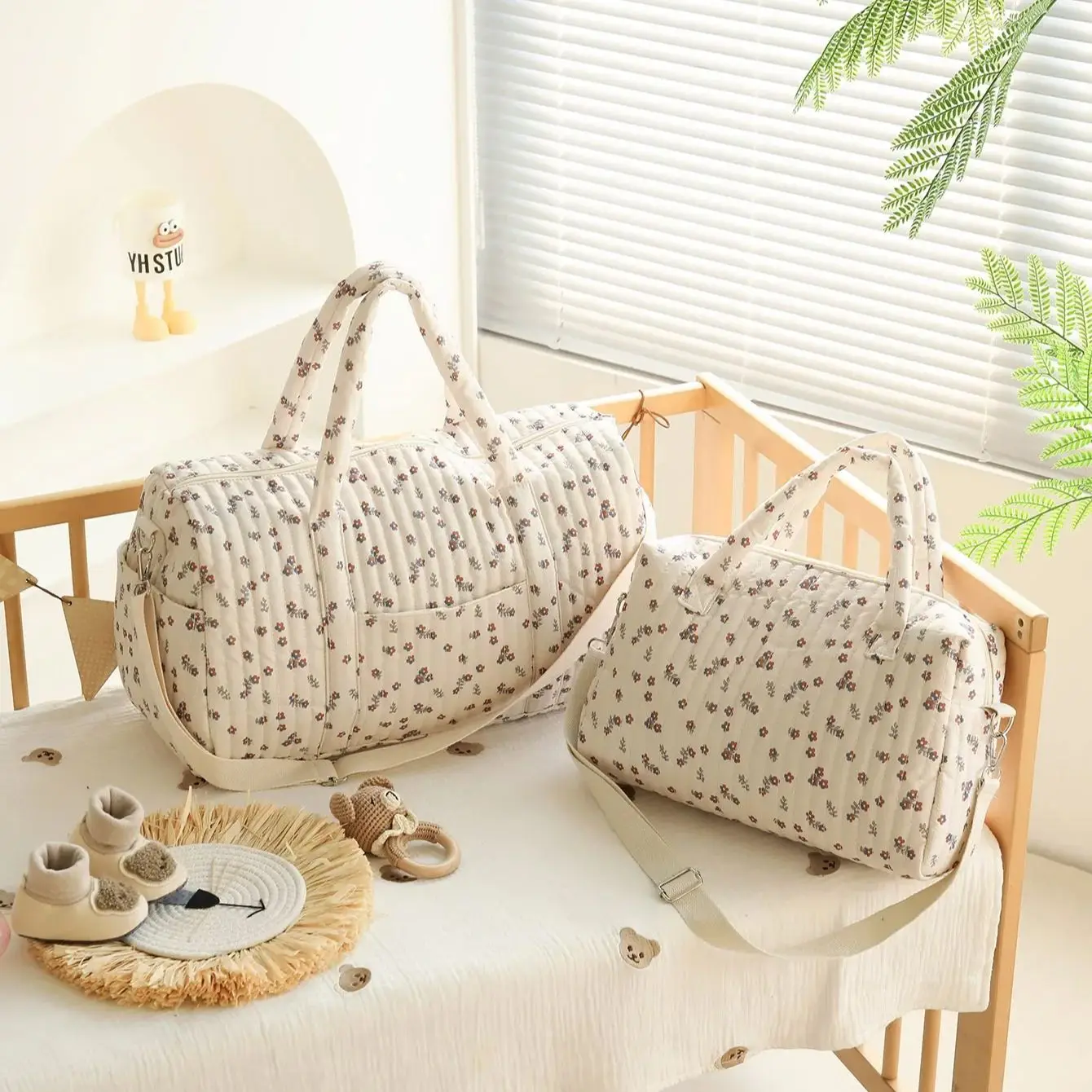 Bolsa grande para mamá, bolsa de almacenamiento de pañales de bebé de maternidad, organizador de artículos para bebé de gran capacidad, bolsa de viaje para mujer, bolso multifuncional - imagen 3