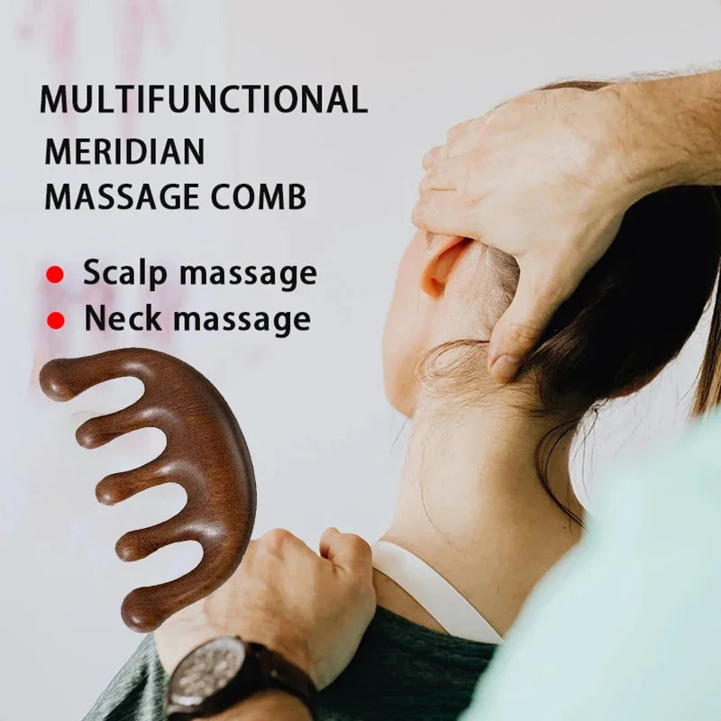 Peine massageador de sándalo para niños – Cuidado delicado del cabello infantil - imagen 4