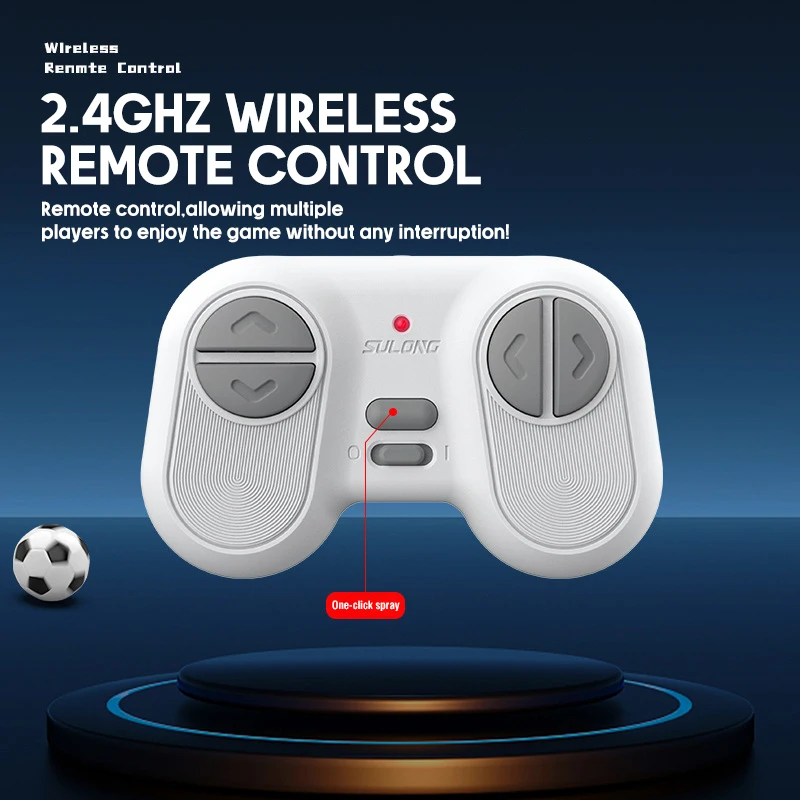 Coche teledirigido 1/24, juegos de batalla de fútbol con pulverizador ligero, coche de Control remoto, vehículo eléctrico todoterreno de 2,4G, juguetes para regalo para niños - imagen 5