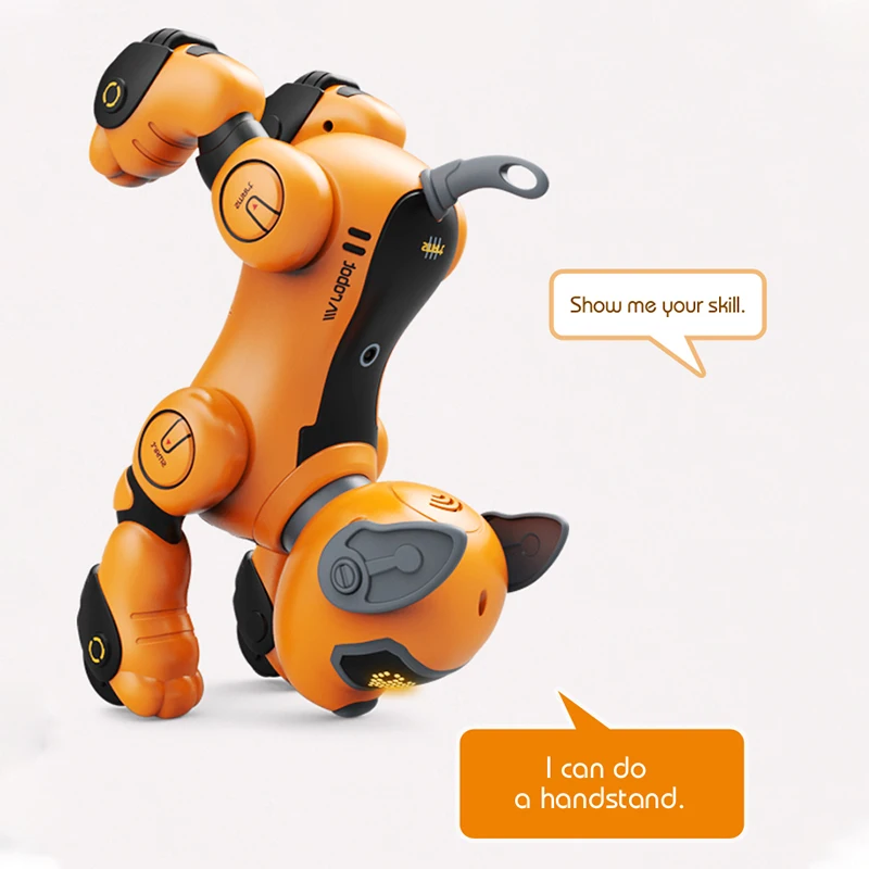 Divertido Robot RC electrónico para niños, perro acrobático, cachorro, comando de voz, programable, sentido táctil, música, juguetes para niños - imagen 2
